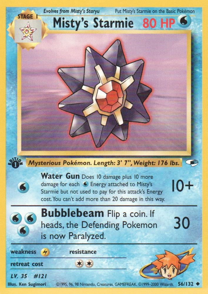 Mistys Starmie - 56/132 - Uncommon - 1st Edition